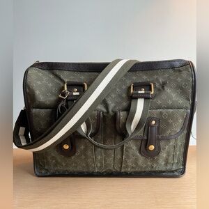 Louis Vuitton iconic crossbody / business bag in Monogram denim collection.